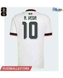 Günstige Mexiko Alexis Vega #10 Auswärtstrikot WM 2026 Kurzarm